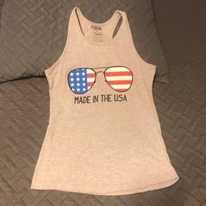 Patriotic tank top Size M